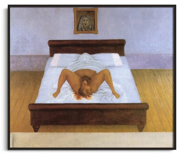 Inspiration Ma naissance Frida Kahlo - peinture à l'huile