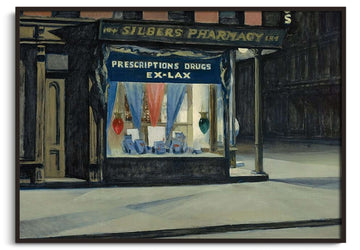 Inspiration Drugstore Hopper - peinture à l'huile