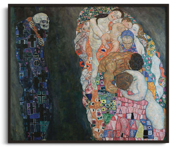 Inspiration Vie et mort Klimt - peinture à l'huile