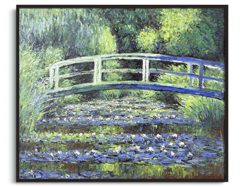 Inspiration Bassin aux nymphéas harmonie verte Monet - peinture à l'huile